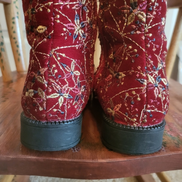 ♥️NWT♥️ TRISH SCULLY GIRLS CRIMSON BOOTS - Picture 7 of 16